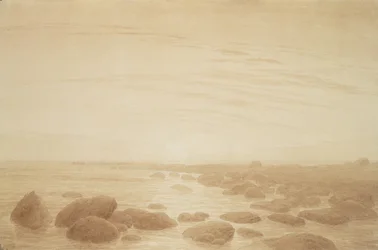 Maanopkomst aan Zee (Zonsondergang over de Zee)